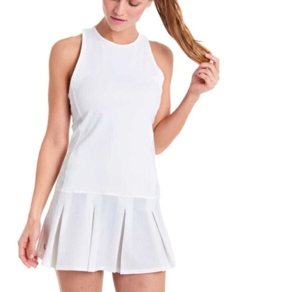 LOLE Sleeveless Tennis Athletic Mini Dress White  L - Picture 1 of 5